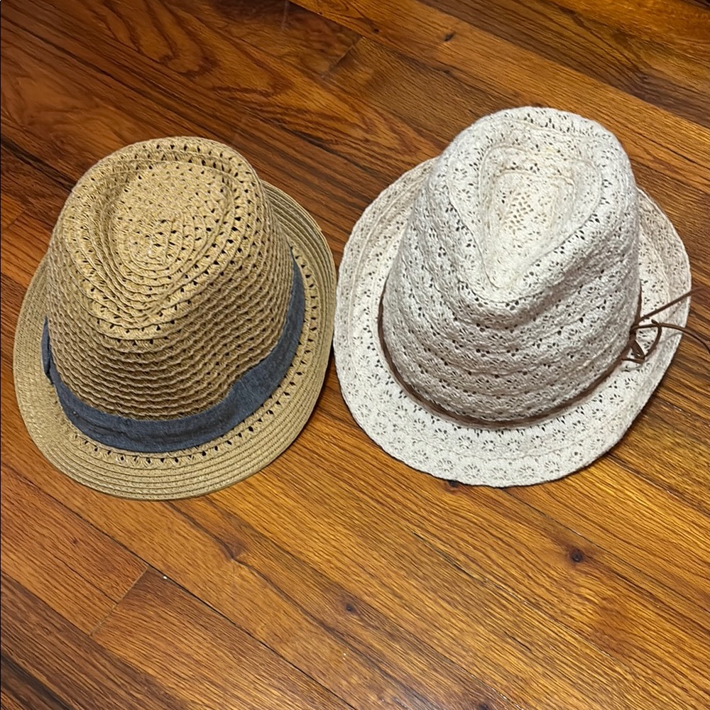 Bundle of 2 Summer Fedora Hats